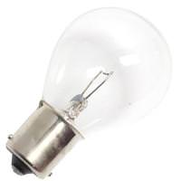 GE 25 watt 10 volt S11 Single Contact Bayonet Clear