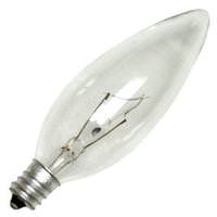 GE 40 watt 120 volt 2500K B10 Candelabra Screw Base 2500K Warm White
