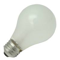 GE 50 watt 75 volt A19 Medium Screw Base 2700K Warm White Rough Service Frosted