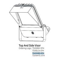 GE Wallpack Bronze Top And Side Visor Visor