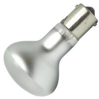 View GE 20 watt 28 volt R12 Single Contact Bayonet Base #1385