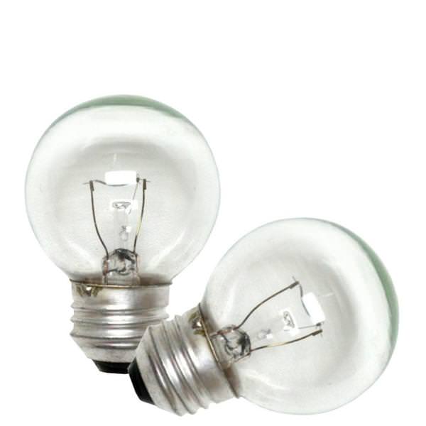 40 watt 120 volt G16.5 Medium Screw Base 2500K Warm White (2 pack)