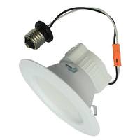 GE 4" 10 Watt 120 volt Medium Screw Base 4000K White Dimmable Flood LED RT4 Retrofit Kit