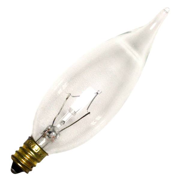 25 watt 120 volt 2500K CA10 Candelabra Screw Base 2500K Warm White 