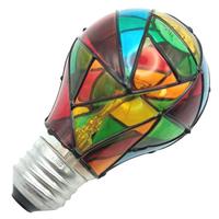 View 25 watt 120 volt A19 Medium Screw Base Stained Glass