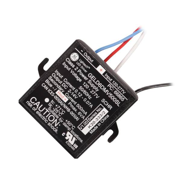 6 watt Output 120-277 volt Input Constant Current LED Driver