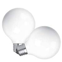 GE 4 watt 120 volt G25 Medium Screw Base 2700K Warm White Dimmable LED (2 Pack)