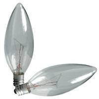 GE 15 watt 120 volt B10 Candelabra Screw Base 2500K Warm White (2 pack)