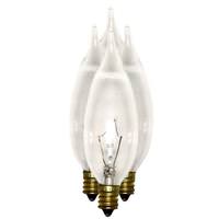 GE 40 watt 120 volt CA10 Candelabra Screw Base 2500K Warm White (4 pack)
