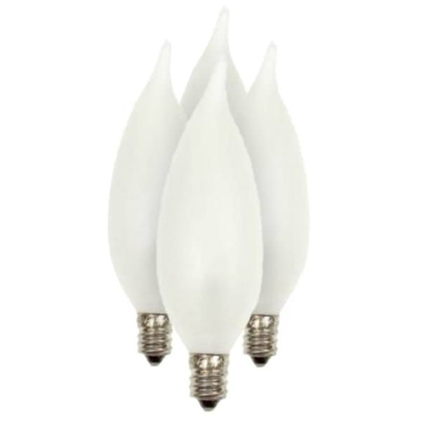 40 watt 120 volt CA10 Candelabra Screw Base 2500K Warm White Frosted (4 pack)