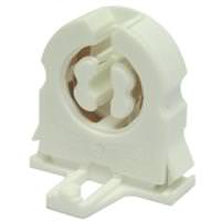 Shunted T8 Only Bi-Pin Fluorescent Lampholder with Push Fit Mounting