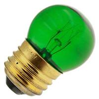 7.5 watt 130 volt S11 Medium Screw Base Transparent Green