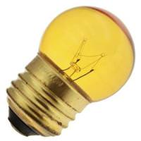 7.5 watt 130 volt S11 Medium Screw Base Transparent Yellow