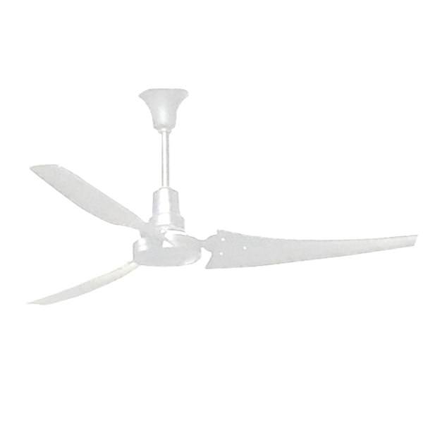 56" Industrial White 3 Blade Ceiling Fan