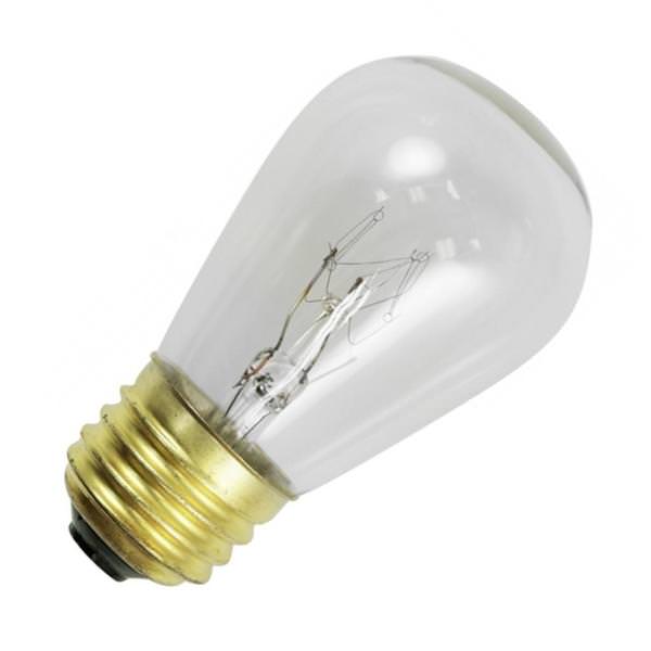 11 watt 34 volt S14 Medium Screw Base Clear