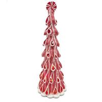 View 13.5" Red Battery Operated Lighted Tree