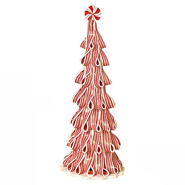 13.5" Red Battery Operated Lighted Tree