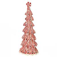 View 13.5" Red Battery Operated Lighted Tree