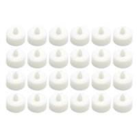 View White Battery Operated LED Tea Light (24 Pack)