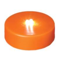 View 2.75" Orange Battery Operated LED Flashing Strobe Pumpkin Light (Batteries Included)
