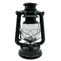Gerson 11.5" x 7" Black Metal 15 LED Hurricane Lantern