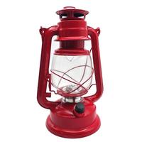 Gerson 11.5" x 7" Red Metal 15 LED Hurricane Lantern