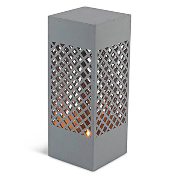 10" Square Column Lantern Battery Operated LED Light with Timer