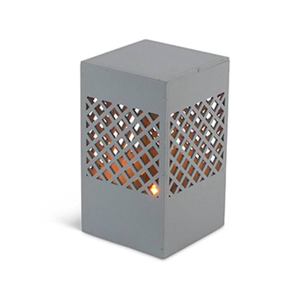 6.9" Square Column Lantern Battery Operated LED Light with Timer