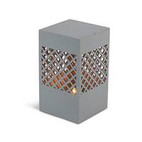 Gerson 6.9" Square Column Lantern Battery Operated LED Light with Timer