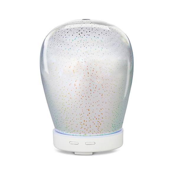 6" Teardrop Style Glass Galaxy Effect™ LED Lighted Diffuser