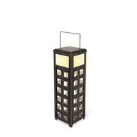 Gerson 18.7" Rustic Brown Battery Operated LED Lantern with Timer