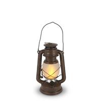 Gerson 9.5" Rustic Brown Battery Operated LED Hurricane Lantern