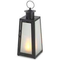 Gerson 12" 27 Light Metal Battery Operated LED Lantern with Timer