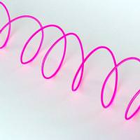 Gerson 10' Pink Battery Operated LED Wire Light