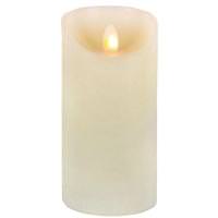 View 3" x 6" Bisque Aurora Flame Battery Operated Candle Light with Timer