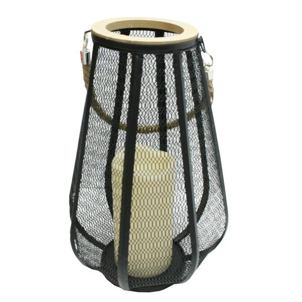 12" Metal LED Battery Operated Lantern