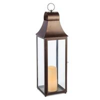 Gerson 28" Bronze Battery Operated Lantern