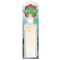 Gerson White LED Battery Operated Window Cling Candle