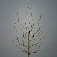 Gerson 30" Artificial 60 Lights Brown Artificial Branch Battery Operated LED Lighted Branch with Timer