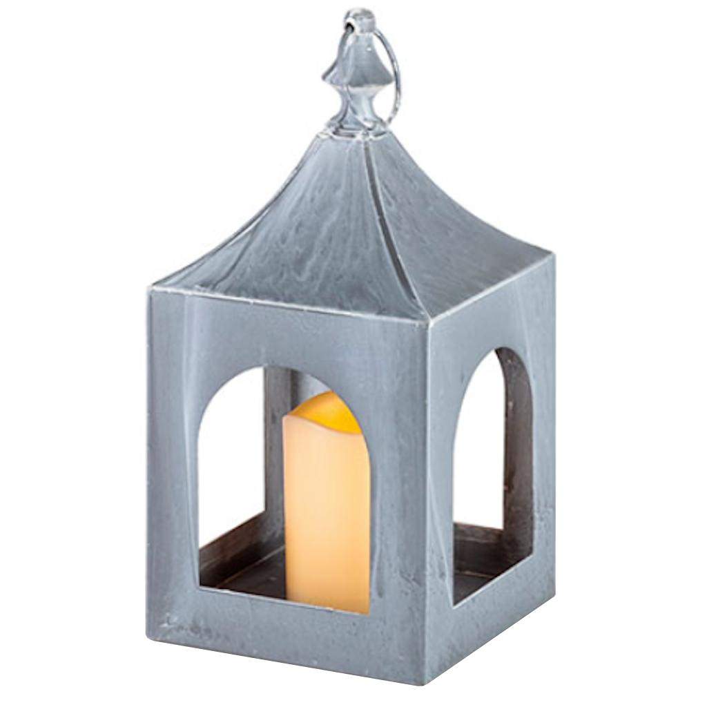 Gerson 45004 Flameless LED Wax Candle in Lantern