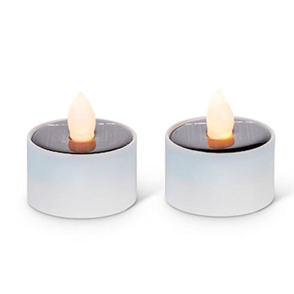 1.5" x 1"  Solar Battery Operated LED Submersible Tealight (2 pack)