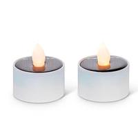 Gerson 1.5" x 1"  Solar Battery Operated LED Submersible Tealight (2 pack)