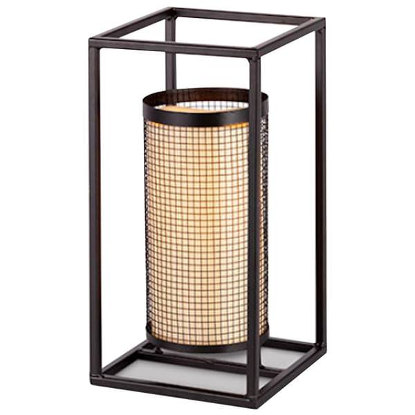 13.8" Metal Small Lantern Battery Operated LED Candle Light with Timer