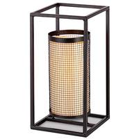 Gerson 13.8" Metal Small Lantern Battery Operated LED Candle Light with Timer