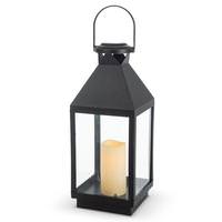 Gerson 18" Black Battery Operated LED Candle with Timer