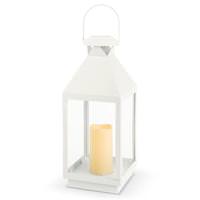 Gerson 18" White Battery Operated LED Candle with Timer