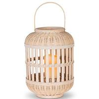Gerson 13.4" Bamboo Battery Operated LED Candle with Timer