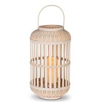 Gerson 17" Bamboo Battery Operated LED Candle with Timer
