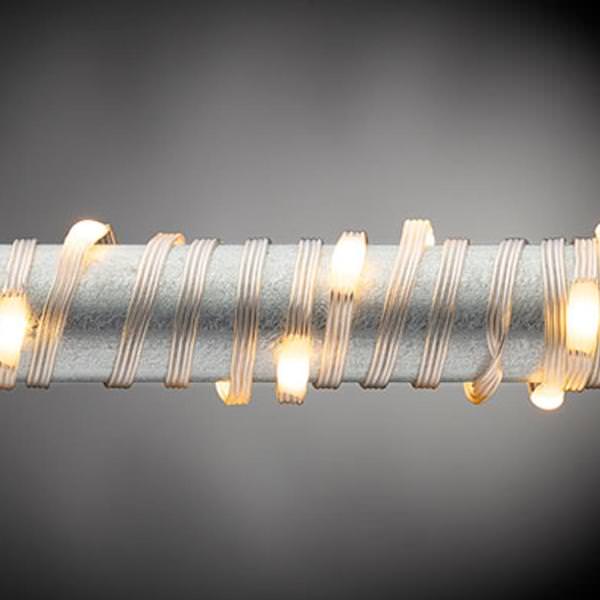100 Light 30' Silver Wire Warm White Multi-Function Electric Micro LED String