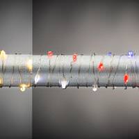 Gerson 10' 30 Light Silver Wire Multi-Color Battery Operated Indoor LED Micro Miniature String with Timer